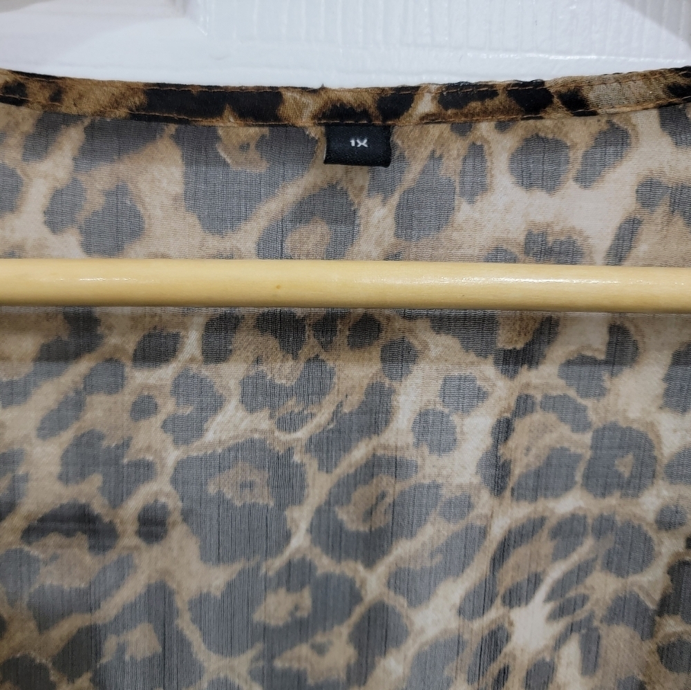 Fashion Nova Sheer Animal Print Cover Up - Picture 9 of 9